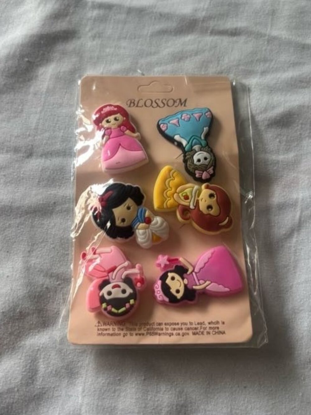 Princess Shoe Charms – Set of 6 (Crocs)